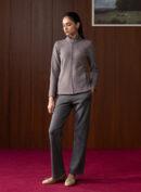 Noelle Grey Fur-lined Jacket