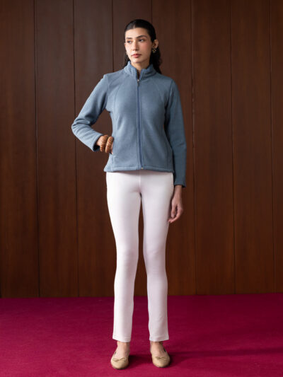 Noelle Blue Fur-lined Jacket