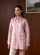 Vaila Pink Quilted Jacket
