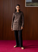 Vaila Brown Quilted Jacket